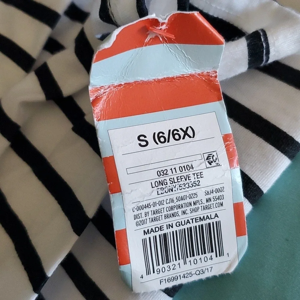 Cat & Jack Halloween Slime‎ Striped Outfit Unisex Size Small 6/6X